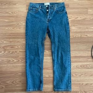 Everlane ‘90s Cheeky Jean Medium Blue size 28 ankle